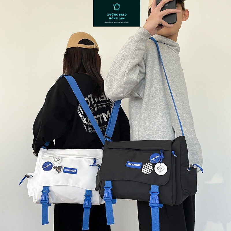 Túi đeo chéo giá rẻ, túi đeo chéo unisex size lớn vừa A4 ZHE