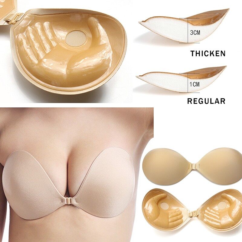 OK Bra Plus Size Non-Slip Push-Up Silicone Underwear