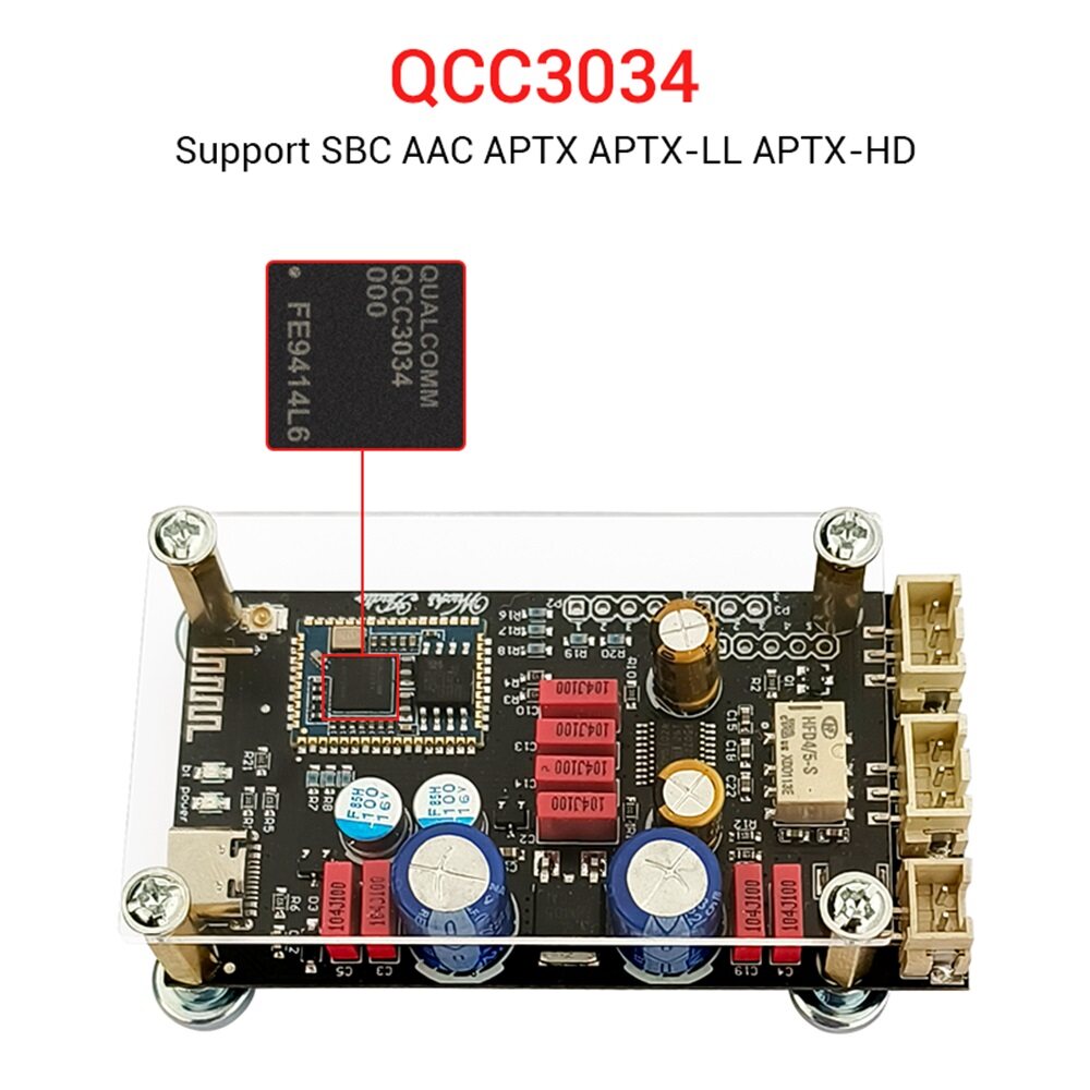 Seasboat zk-qcc bo mạch khuếch đại âm thanh Qualcomm qcc3034 Bluetooth 5.1 lossless giải mã Hội Đồng