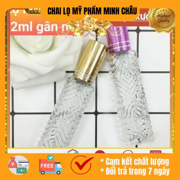 Lọ chiết nước hoa 12ml gân nổi đựng dầu thơm