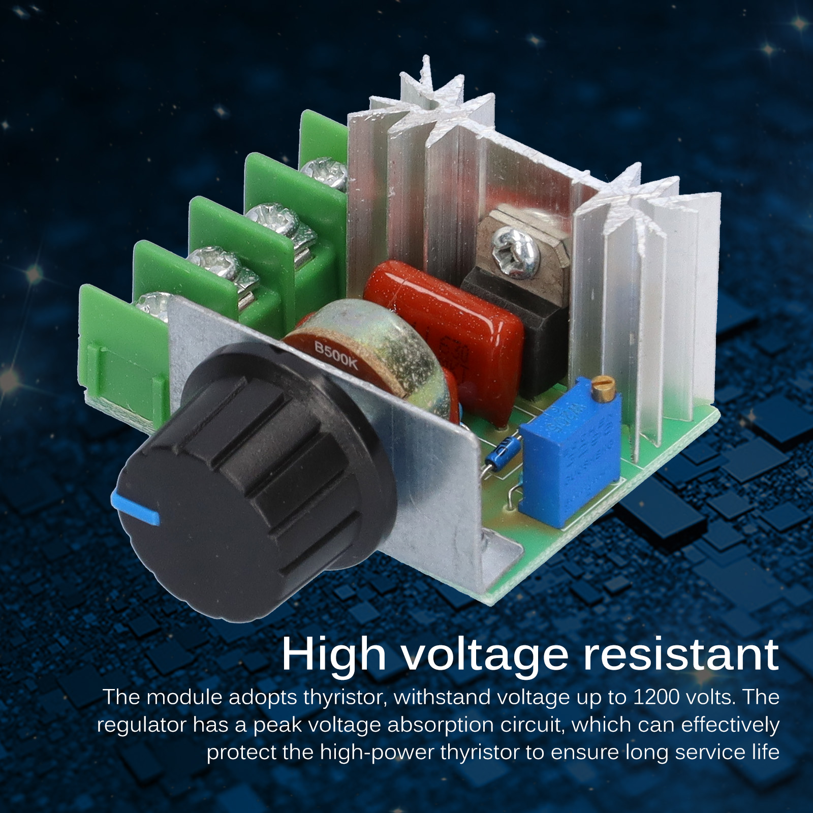 【Chuyên Nghiệp】bộ Điều Chỉnh Điện Áp Điện Tử Công Suất Cao AC 50-220V 2000W Bộ Điều Khiển Tốc Độ Động Cơ Bộ Điều Nhiệt Điện Tử Mô-đun Điều Chỉnh Độ Sáng LED Mô-đun Bộ Điều Khiển Điện Áp Công Suất Cao Thay Thế Sửa Chữa Gia Đình Đa Chức Năng