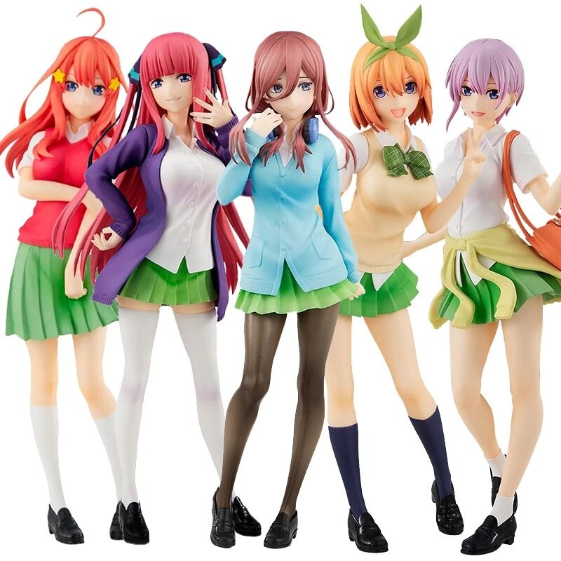 Mô Hình Nhân Vật Hành Động Bằng Nhựa PVC Dễ Thương Nakano Ichika Nino Yotsuba Itsuki 18CM Mô Hình Bú