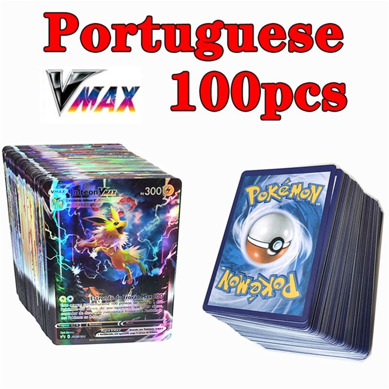 hot 2022 New Portuguese Pokemon Cards Vmax Charizard Pikachu Carte Pokémon