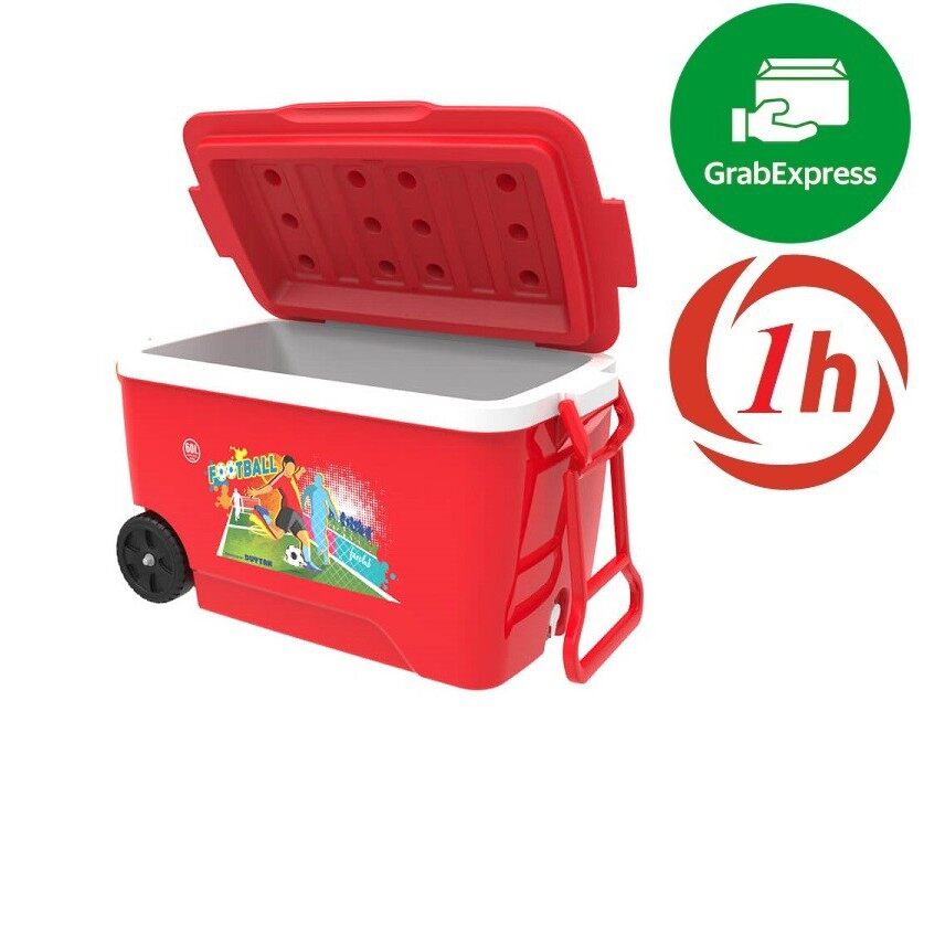 [HCM]Thùng đá vuông duy tân 60L có bánh xe