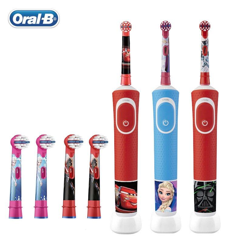 Oral b bàn chải đánh răng điện cho trẻ em bàn chải thay thế đầu bàn chải đánh răng sạc điện cảm ứng chăm sóc nướu mềm cho trẻ em