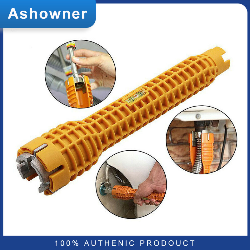 Ashowner Cờ Lê 8 Trong 1, Cờ Lê Sửa Chữa Bồn Rửa Nhà Bếp Chống Trượt Lắp Ráp Vòi Nước Phòng Tắm Cờ Lê Lắp Đặt Ống Nước