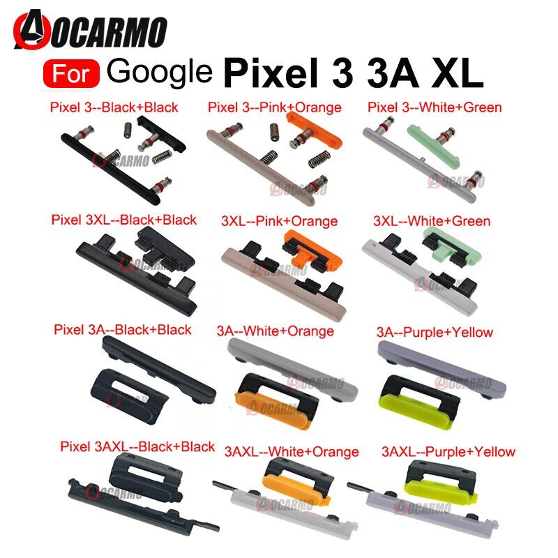 Nút phím bên bật tắt nguồn tăng âm lượng cho google pixel 3 3a xl 3xl linh kiện thay thế