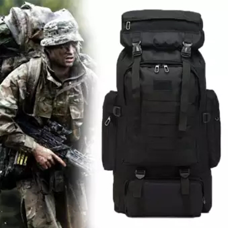 Ba Lô Chống Nước Siêu Lớn VTTO 80L Ba Lô Cắm Trại Leo Núi Đi Bộ Đường Dài Túi Đi Bộ Đường Dài Ba Lô Túi Hệ Thống MOLLE Kiểu Mô-đun Khâu Đôi
