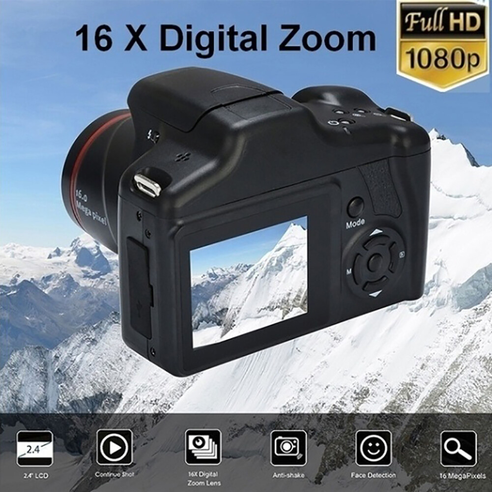 Máy Quay Video Kỹ Thuật Số Chụp Ảnh Thu Phóng 16X XJ05 Full HD 1080P 2.4Inch, Máy Quay Phim