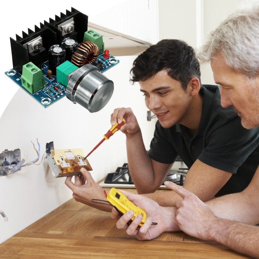Seaan dc-dc buck chuyển đổi, mô đun hạ áp điện áp 4v-40v 8 điều chế pwm