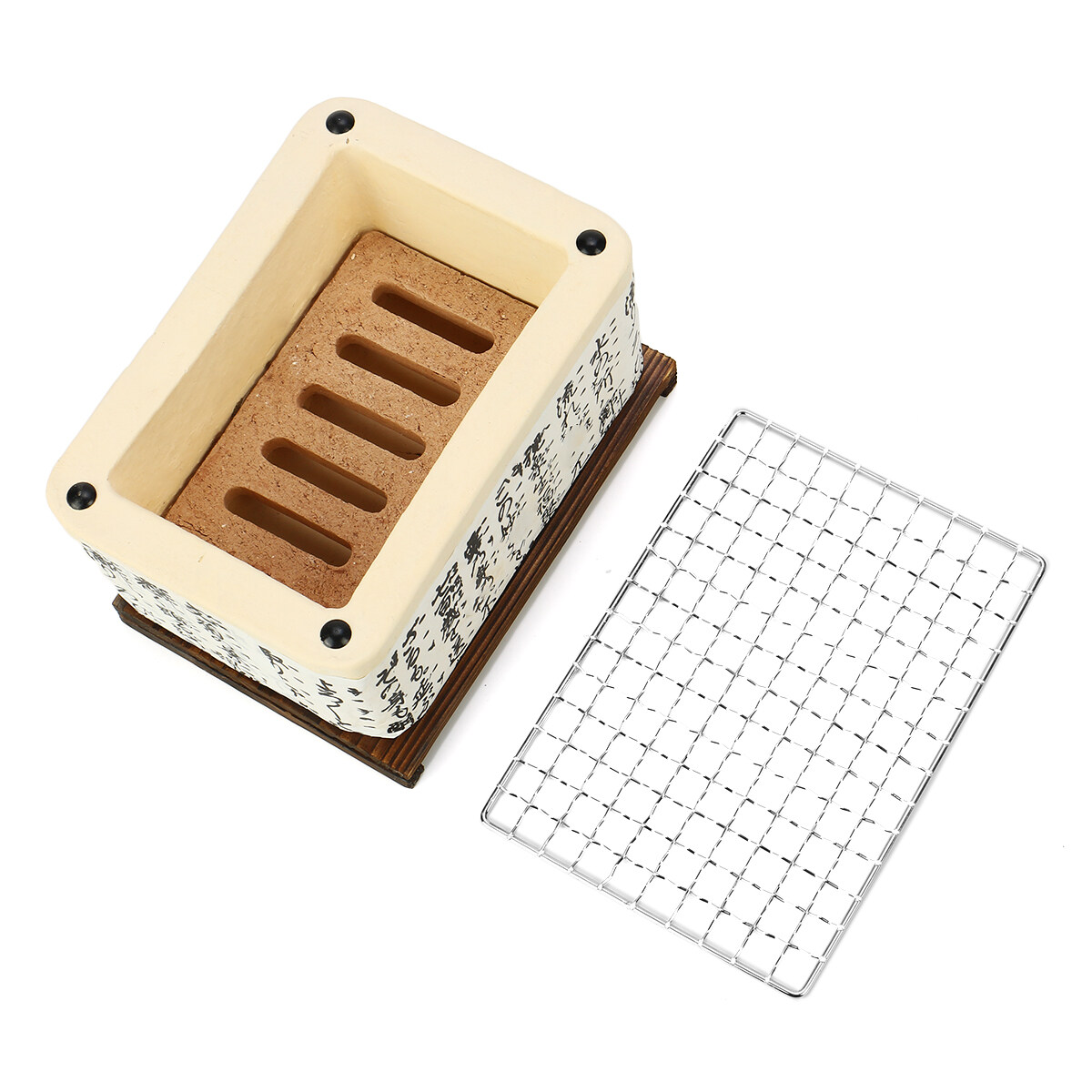 Generic 2 Sizes Japanese BBQ Grill Charcoal Grill Aluminium Alloy