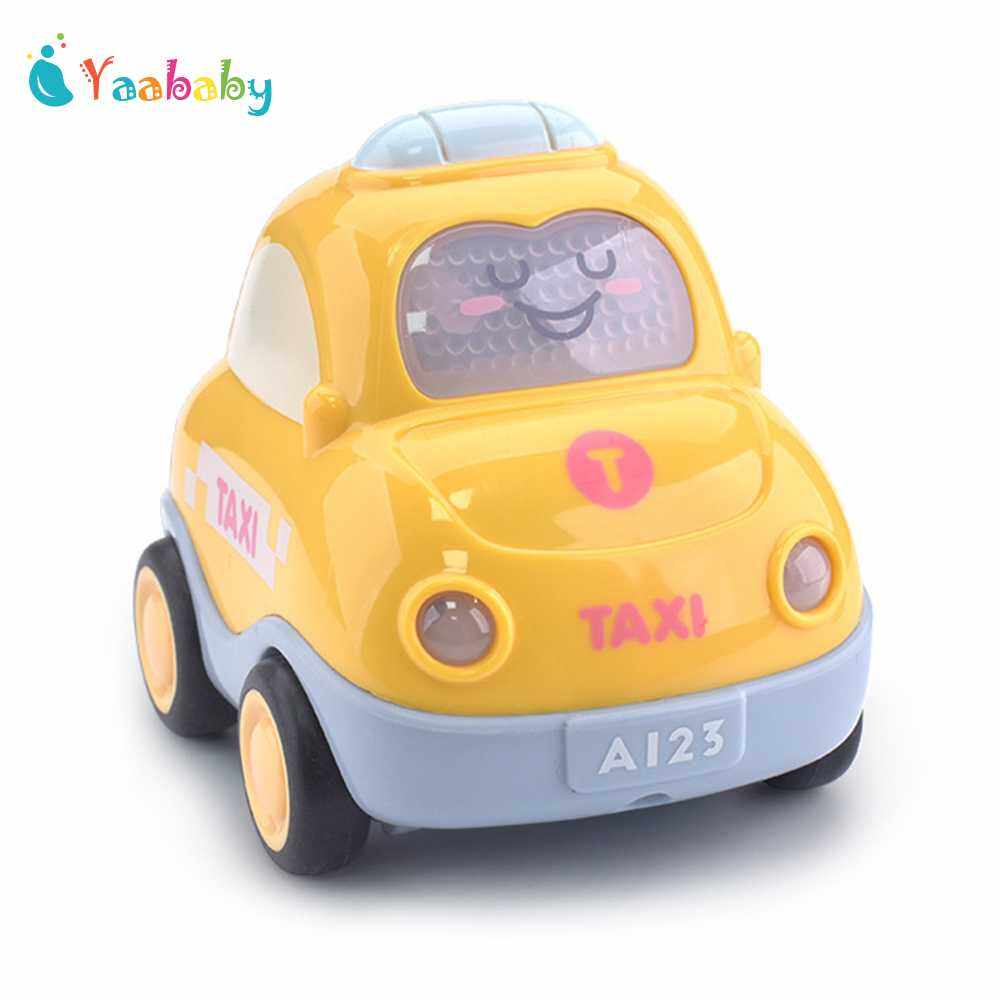 Trẻ em xe kéo lùi nhựa mô hình mini hình hoạt hình trên ô tô đồ chơi giáo