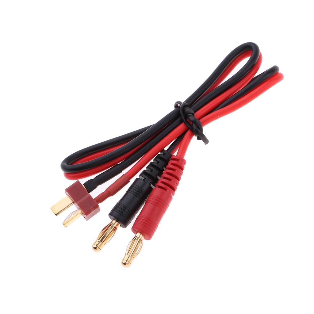 4mm Banana Plug Connector to T Plug Charger Cable 14AWG RC B6AC B6 Battery Charge Wire