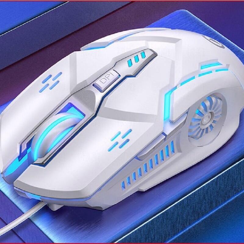 Cáp Chuột Chơi Game Máy Móc Eagle Màu Bạc Chuột Máy Tính Để Bàn Máy Tính Xách Tay Không Tiếng Ồn Thông Dụng Chơi Game Có Dây Chuột, Cho PC Máy Tính Xách Tay Gamer