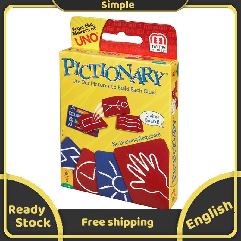Pictionary Uno Trò Chơi Thẻ Bài Falliy Đảng Trò Chơi Với Bàn Cờ