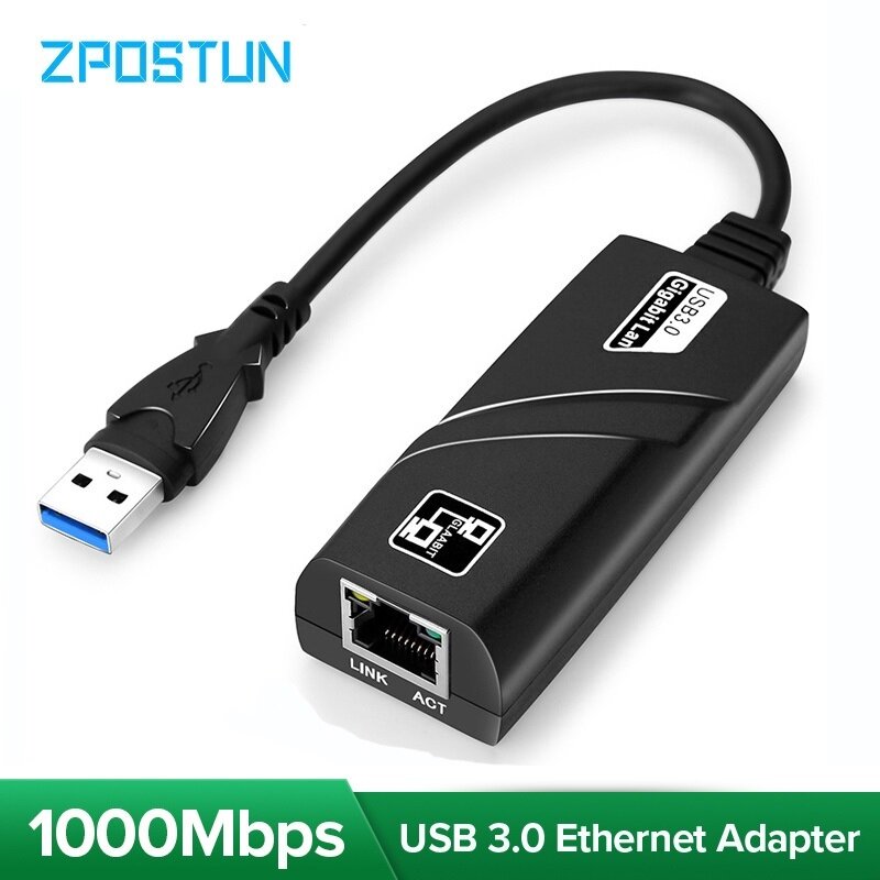 10/100/1000m usb 3.0 type-c to rj45 gigabit lan ethernet usb network adapter for pc laptop android tablet