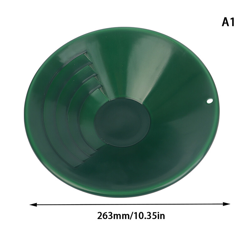 【Tinmou】🌟🌟【Bán nóng】🎈10 14 15 inch rửa Vàng máy Panning Màn hình khai thác màn hình kim loại công cụ phát hiện sàng vàng Pan Bát nhựa xanh