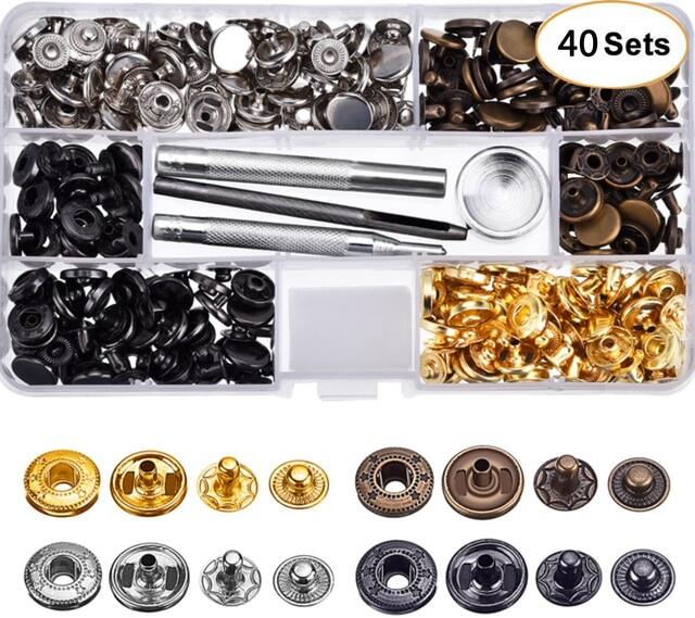 Plier Tool 50pcs Metal Snap Button Thickened Snap Fastener Kit