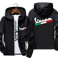 SHUNAICHI Casual Hooded Men Women Vespa Motorcycle Motorbike Thin Reflective Sunscreen Windbreaker Skin Coat Jacket Pilot Plus Size 7XL