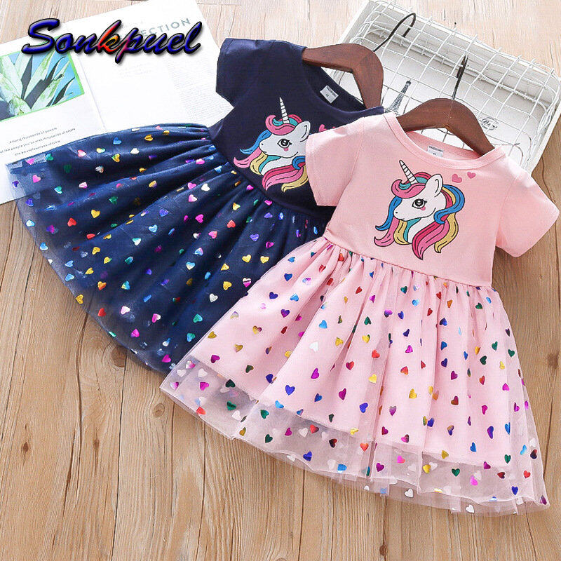 Rainbow unicorn birthday on sale dress