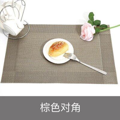 6/4Pcs High-End PVC พรมซักล้างได้สำหรับโต๊ะทานอาหาร Mat Non-Slip Stain-Resistant Tableware เครื่องมือห้องครัวถ้วยไวน์ Pad