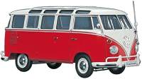 【100% original From Japan 】 Hasegawa HC10 1/24 Volkswagen Type 2 Microbus 23 Window Plastic Model