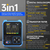 FNIRSI DSO-TC3 3-in-1 Digital Oscilloscope Transistor Tester