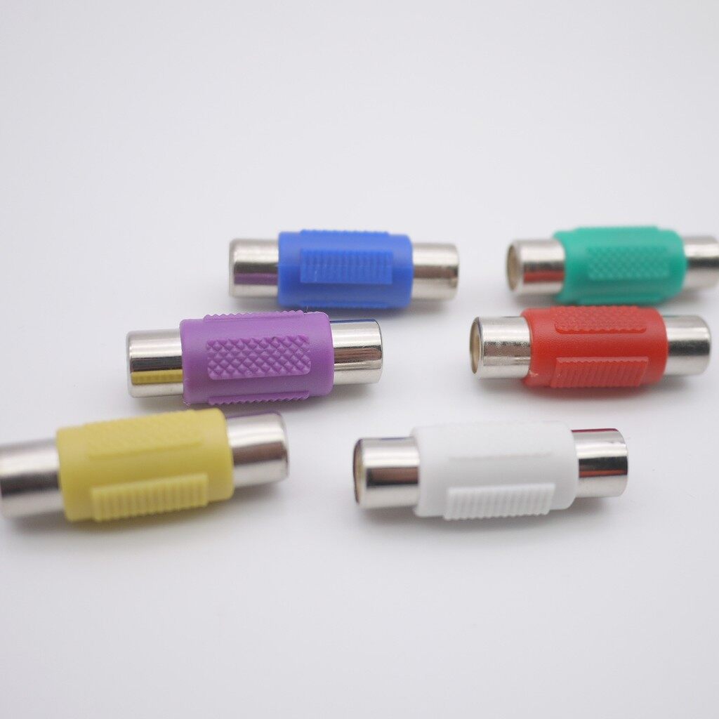 RCA jack to RCA jack Audio and video connector of audio line