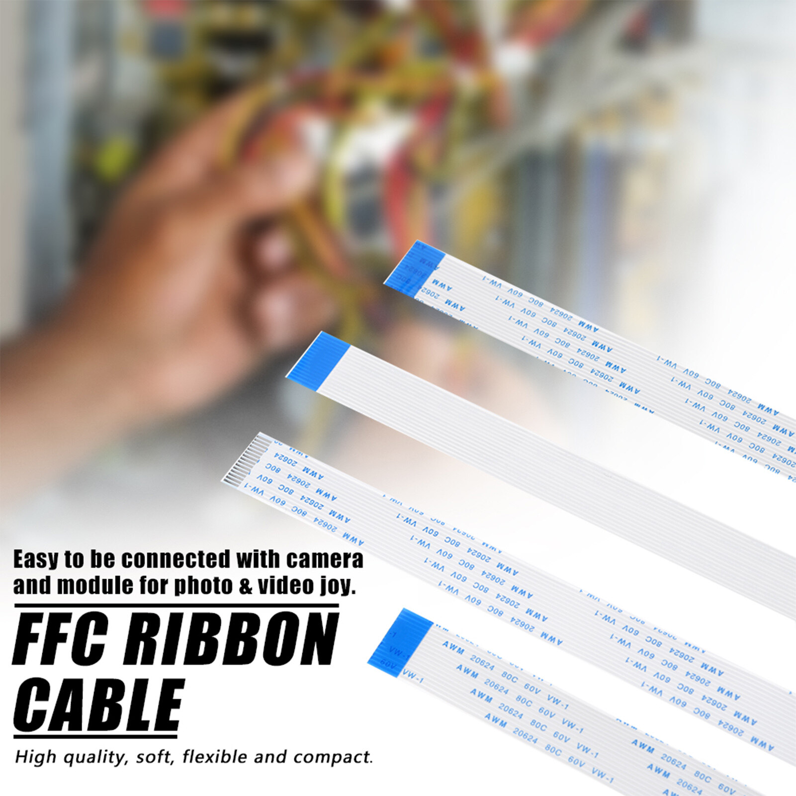 Cáp ffc 15 pin 30cm 50cm 100cm ffc ribbon linh hoạt cáp phẳng kết nối cho raspberry pi mô-đun máy ảnh mở rộng 3 cái/bộ