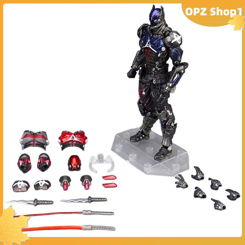 【Opz✨✨17cm Bruce Wayne Arkham Knight Mô hình nhân vật Doanh mô hình di chuyển được đồ chơi cho trẻ em Quà tặng người hâm mộ bộ sưu tập