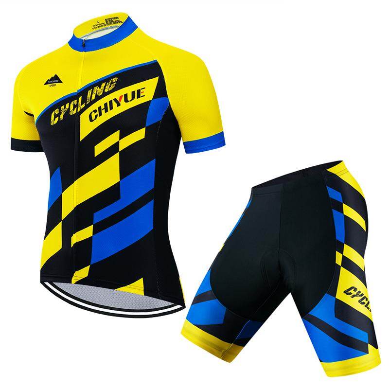 Chiyue Nam Mùa Hè Bộ Quần Áo Xe Đạp Leo Núi Thoáng Khí Quần Áo Đạp Xe