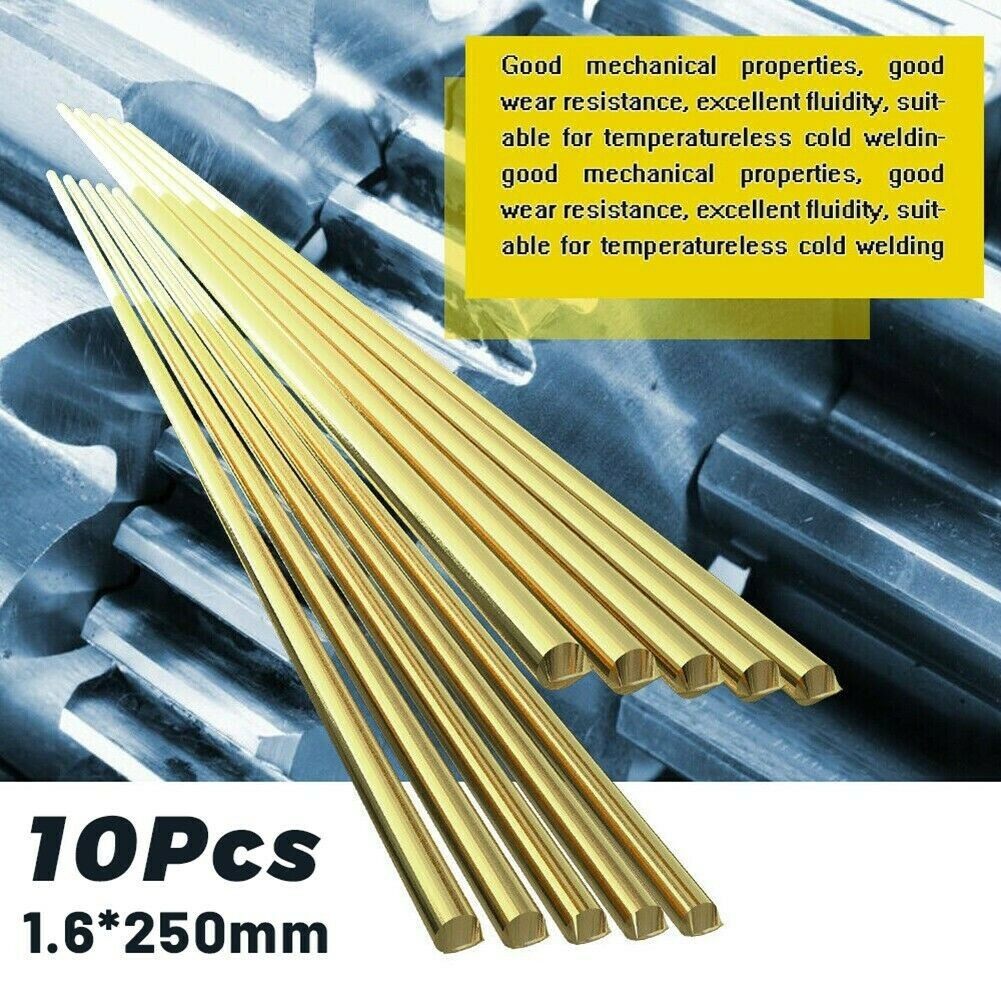 10 cái que hàn điện cực bằng đồng dây hàn que hàn 1.6mm không cần que hàn bột hàn
