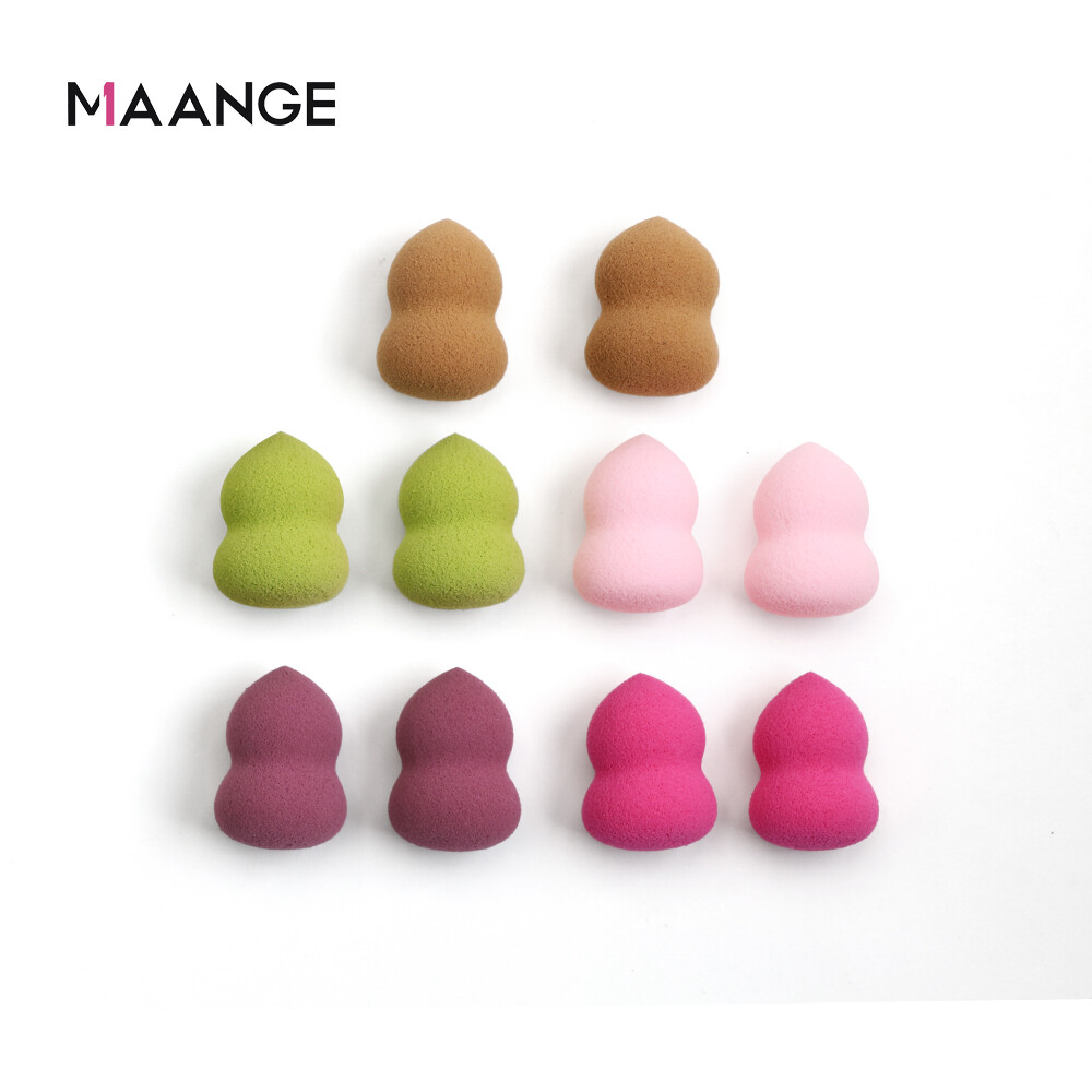 Set 10 mút trang điểm mini MAANGE nhiều hình dạng dùng tán kem nền - INTL