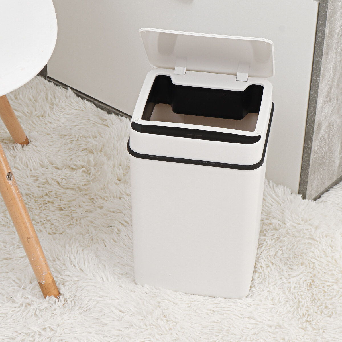 Generic 12L Smart Trash Bin Large Capacity Touchless Infrared Motion Trash Can Automatic