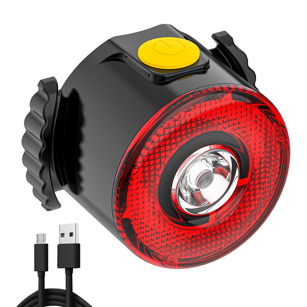 LED Bicycle Rear Light 30LM 250mAh Micro USB Rechargeable MTB Road Bike Safety Rear Lights 7 Modes Waterproof Cycling Accessories