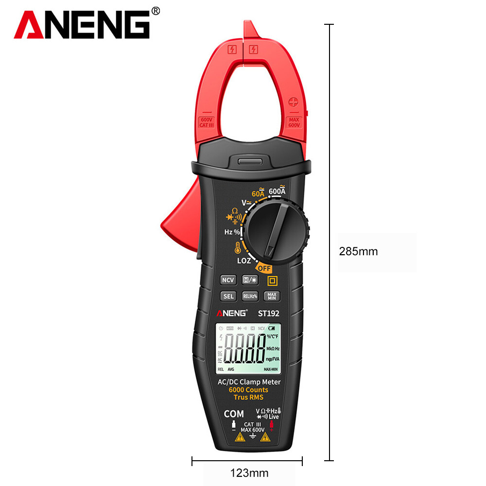 Houpse đồng hồ kẹp aneng đồng hồ vạn năng kẹp chính xác cao st192 đếm 6000 đồng hồ vạn năng đo dòng điện xoay chiều vôn kế phạm vi tự động