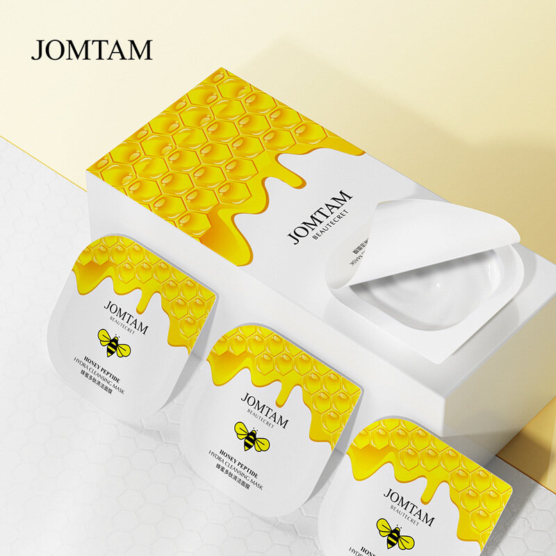 Mặt nạ làm sạch da mặt jomtam, 6 miếng mật ong polypeptide Pudding Hydra