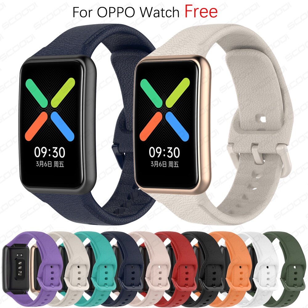 Soft Silicone Watch Strap For OPPO Watch Free Sport Band Bracelet