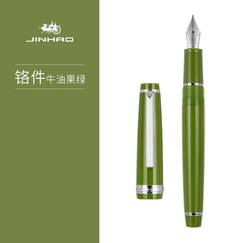 Jinhao 82 màu kẹo bút máy Trim Acrylic Thùng ngòi mảnh cho viết thư pháp