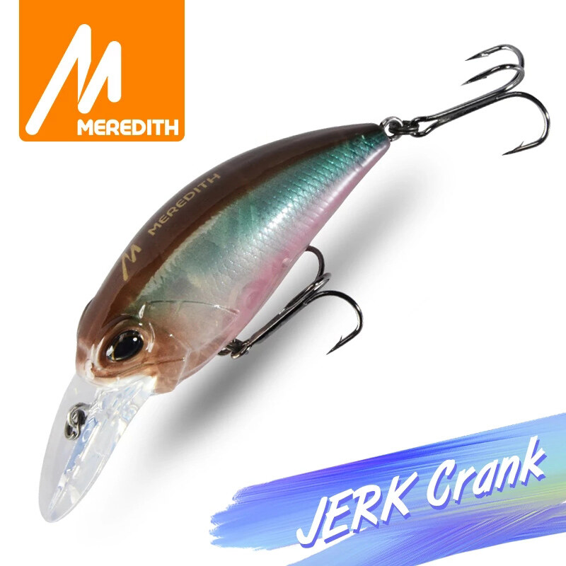 MEREDITH JERK CRANK M65 Mồi Câu Nổi Mô Hình 14G Bán Chạy Mồi Câu Cá Cứng Lắc Lư Cá Tuế, Độ Sâu Chuyên Nghiệp Chất Lượng 2.0-2.5M