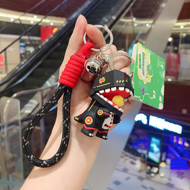 Móc khóa mecha khủng long gà con ba lô xe hơi móc chìa khóa quyến rũ dễ thương
