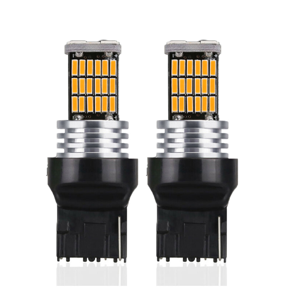 Gracekarin 2 Cái/bộ W21W T20 LED Canbus 7440 Đèn Tín Hiệu Rẽ WY21W Bóng Đèn Đèn Hậu 45SMD