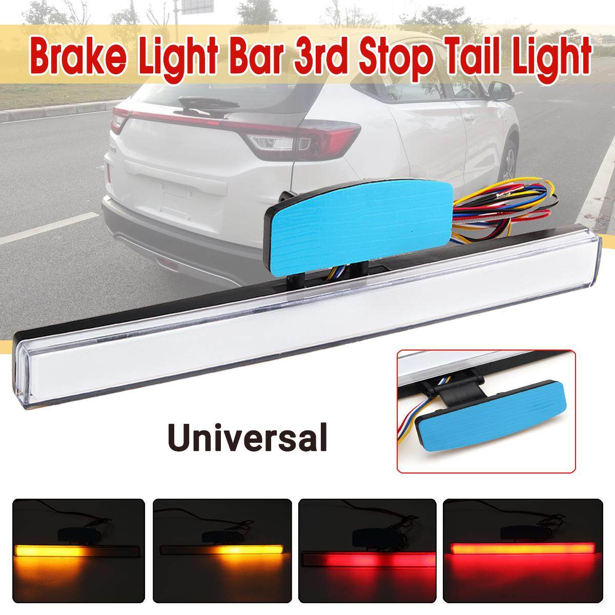 Generic White 12V Universal 3rd Car Third Brake Light Tail Rear Stop
