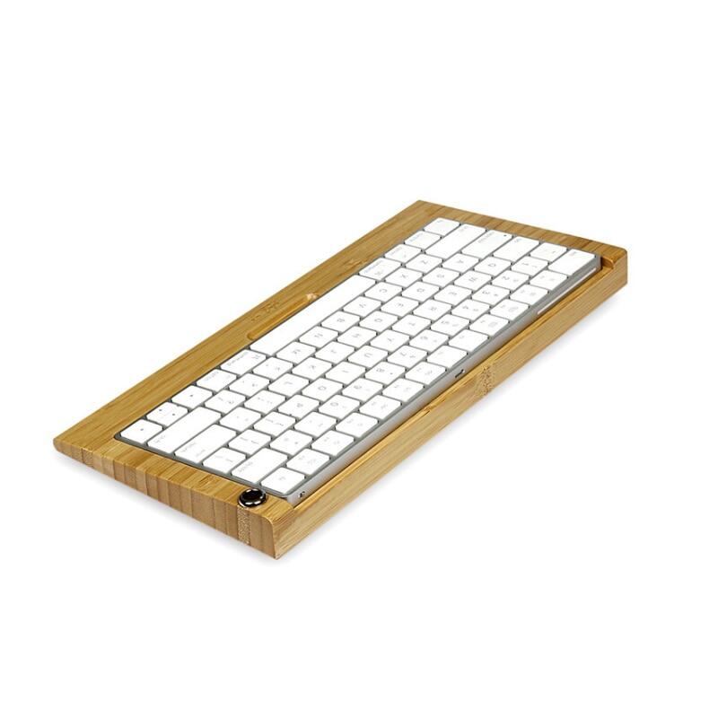 Giá đỡ bàn phím không dây bluetooth thủ công bằng gỗ tre giá đỡ cho imac bàn phím mac mới