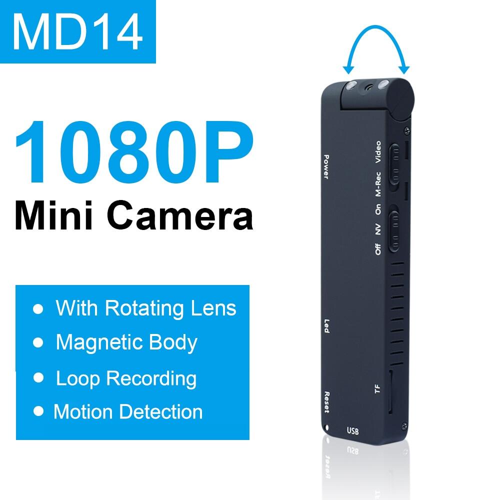 MD14 Máy ảnh Mini 1080P máy quay kèm micro nhìn xuyên đêm HD trên không