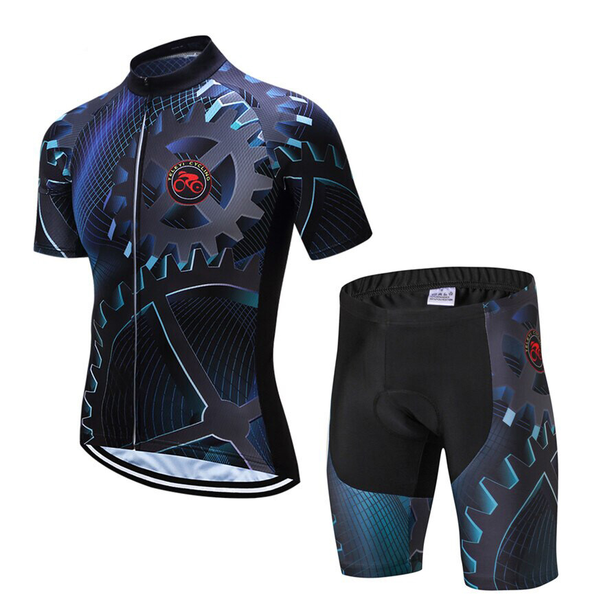 Bộ áo nịt đi xe đạp thoáng khí cho nam ngắn tay bikers trang phục cho nam