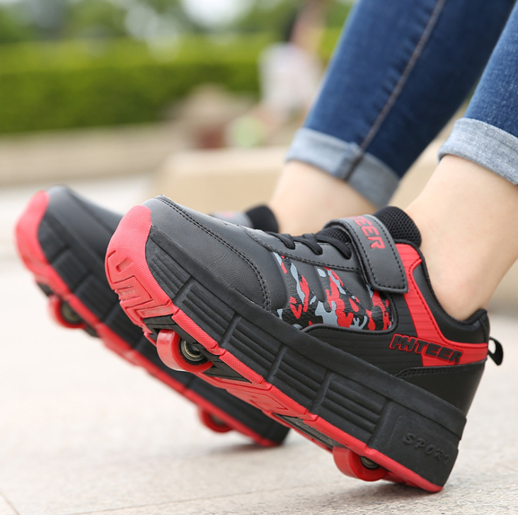 Giày trượt patin có bánh xe siêu nhẹ cho nam và nữ phong cách cá tính - INTL