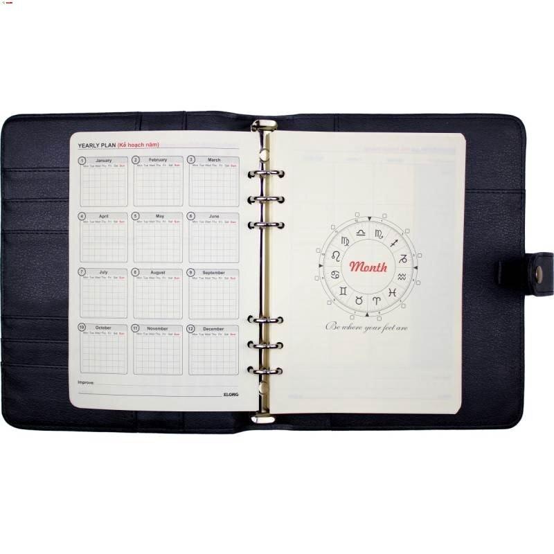 -sổ kẹp còng kế hoạch kelvin planner a5; ms: 662