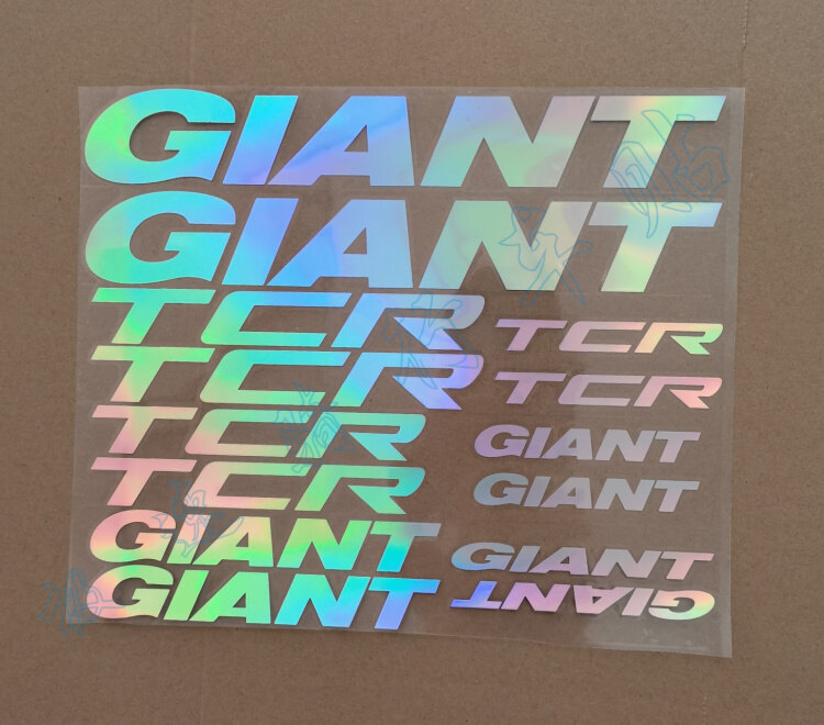 Phản Quang Khổng Lồ TCR Khung Stickers Đối Với Xe Đạp Đường Trường Leo Núi Đi Xe Đạp Sticker MTB Xe Đạp Bánh Răng Cố Định Đề-can Bánh Xe