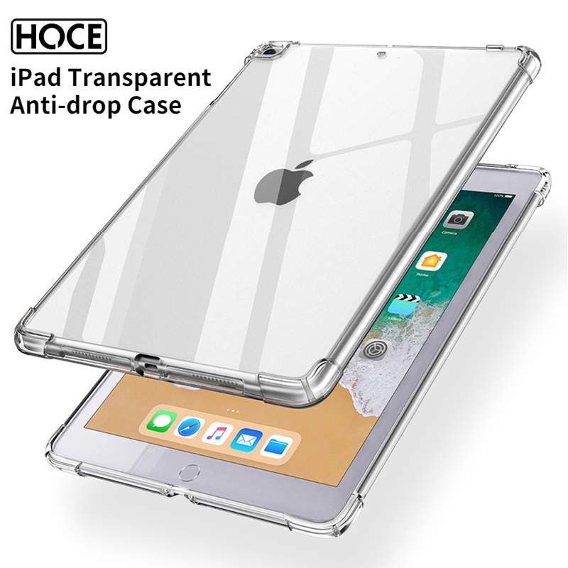 HOCE Ốp TPU Trong Suốt Chống Rơi Cho iPad Cho Apple iPad Pro 12.9 iPad Pro 11 iPad Pro 10.9 Air 1 2 3 4 Ốp Bảo Vệ Chống Sốc Silicon Mềm Cho iPad 10.5 10.2 iPad 8 iPad 9.7 iPad 2018 iPad mini 4 5 6 iPad 2 3 4